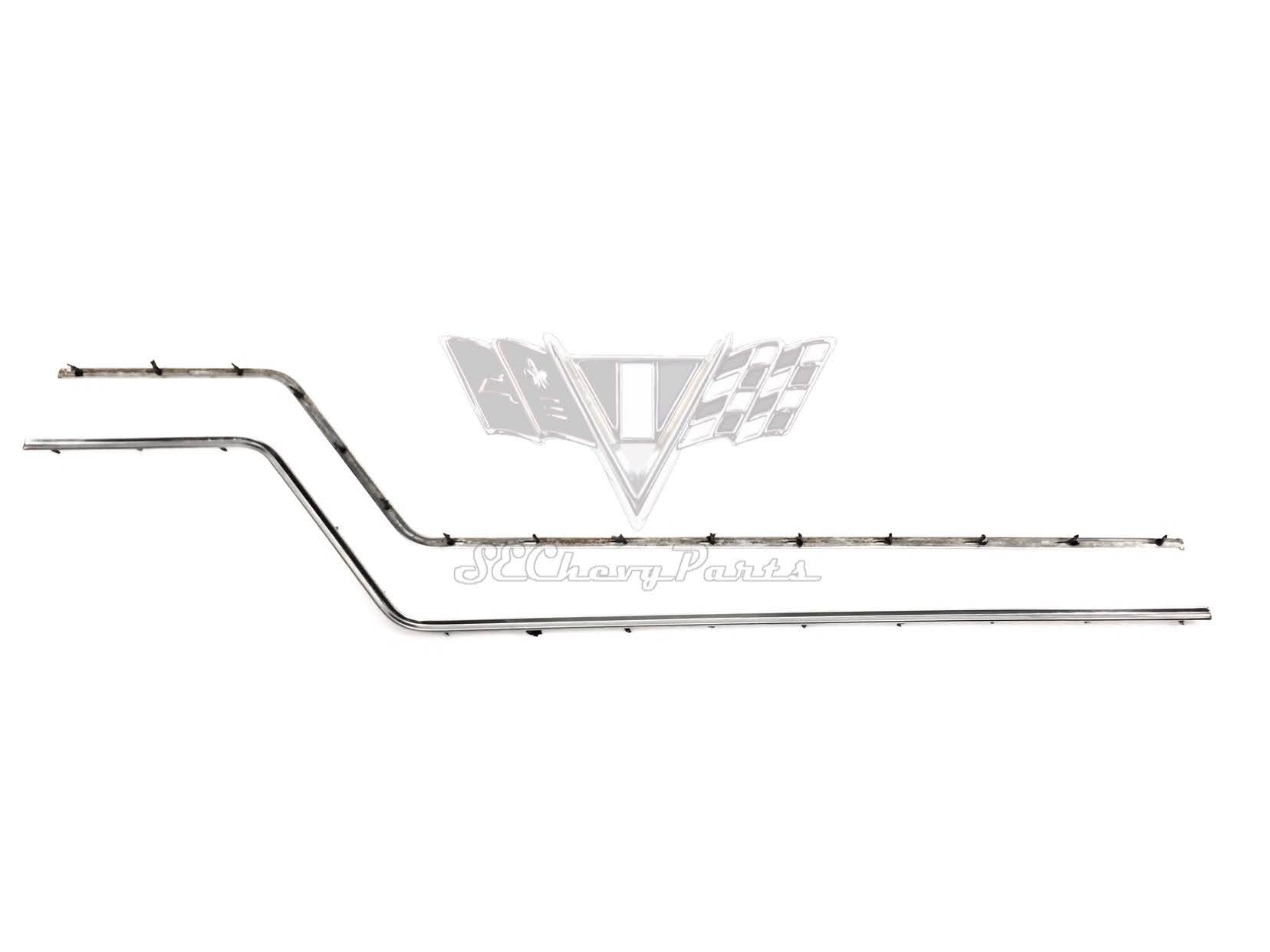 1962 Chevy Impala 2 Door Hardtop Door Panel Stainless PAIR OEM