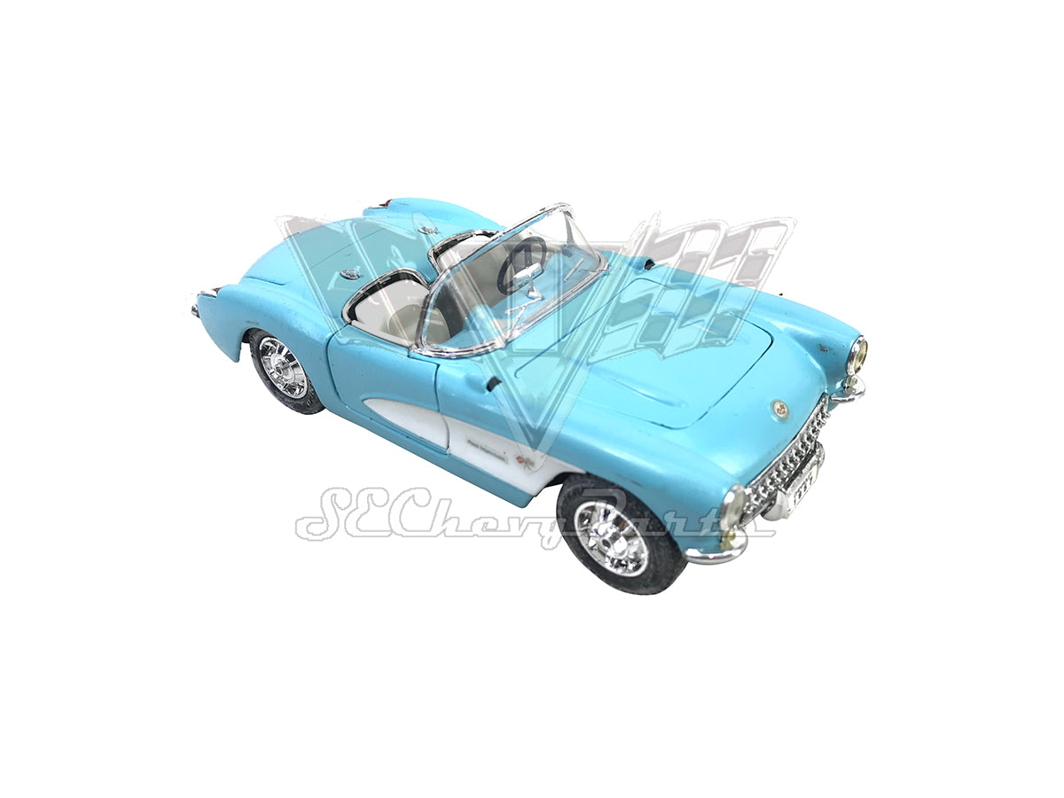 1957 Chevy Corvette Convertible Blue 1/24 Scale Die Cast Model