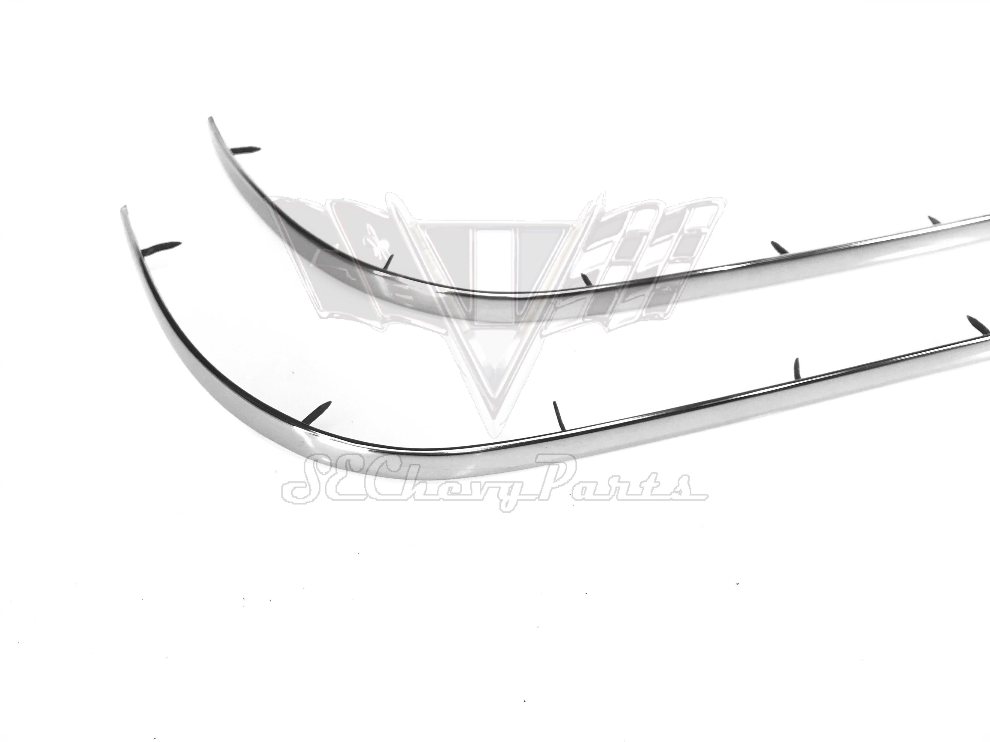 1964 Chevy Convertible Rear Quarter Armrest Trim PAIR OEM SHOW