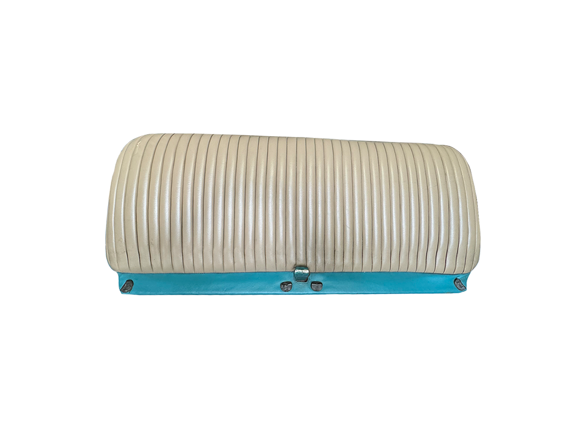 1955-1956 Chevy Bel Air 2-Door Front Bench Seat Shells w/Brackets & Trim USED