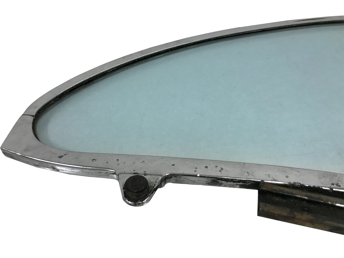 1955-1957 Chevy Bel Air 2-Door Hardtop Quarter Glass Assembly Green Tint PAIR USED