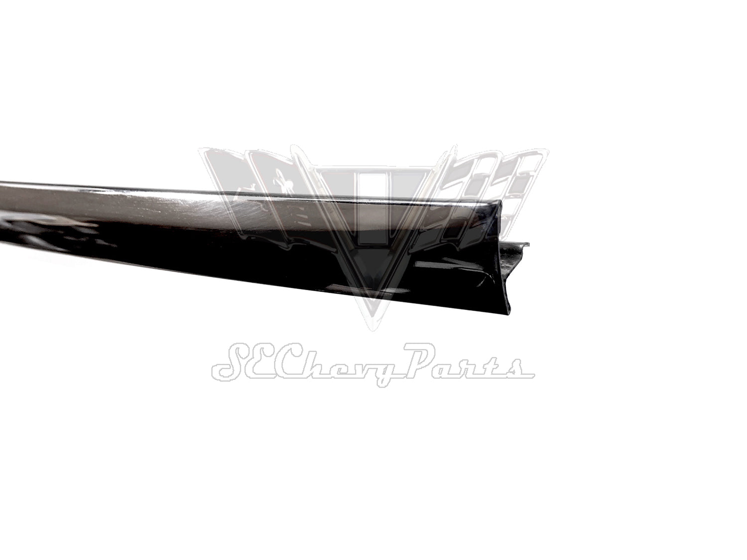 1955-1957 Chevy 2-Door Hardtop Rear Backglass Lower Molding LEFT SHOW