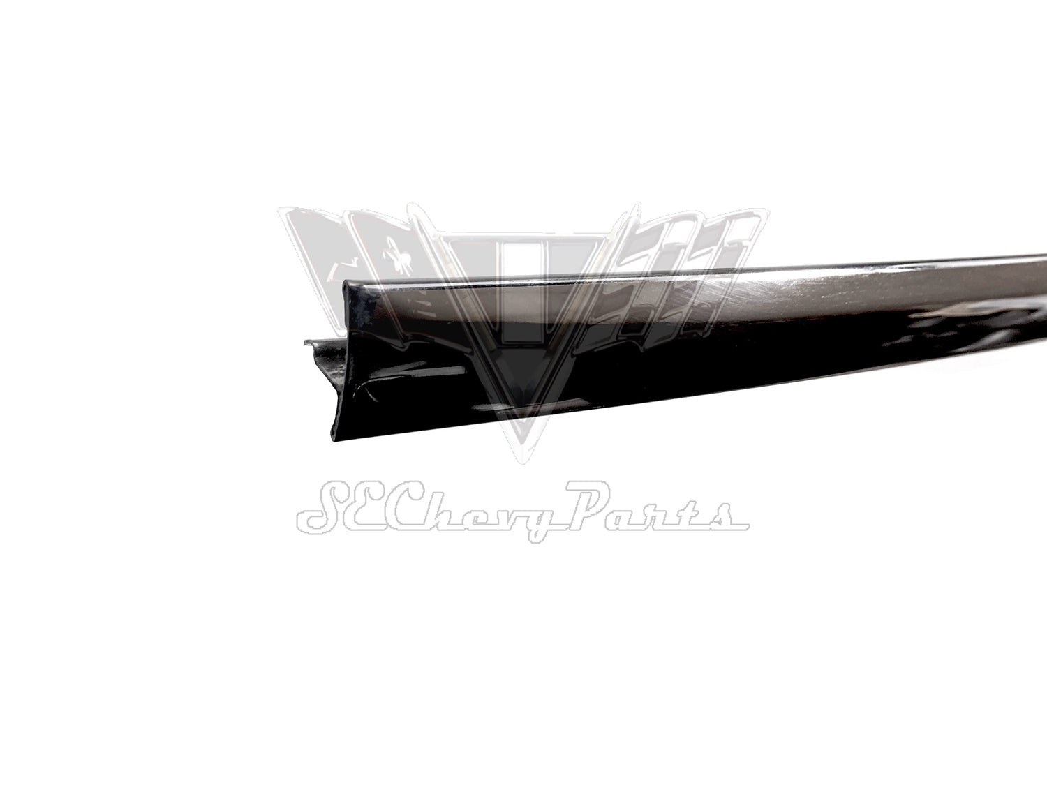 1955-1957 Chevy 2-Door Hardtop Rear Backglass Lower Molding RIGHT SHOW