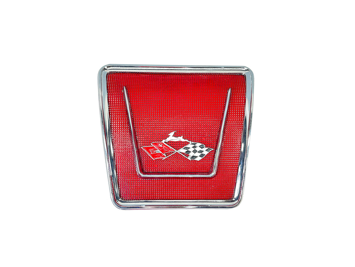 1961 Chevy Impala Rear Seat Speaker Grille w/Emblem