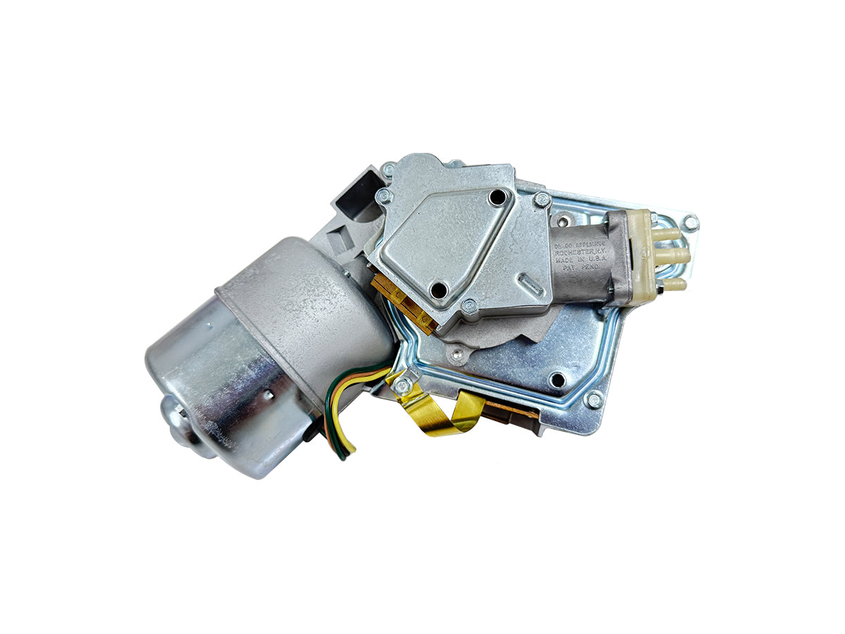 1965-1967 Chevy Corvette 2-Speed Electric Windshield Wiper Motor with Washer Pump REMANUFACTURED