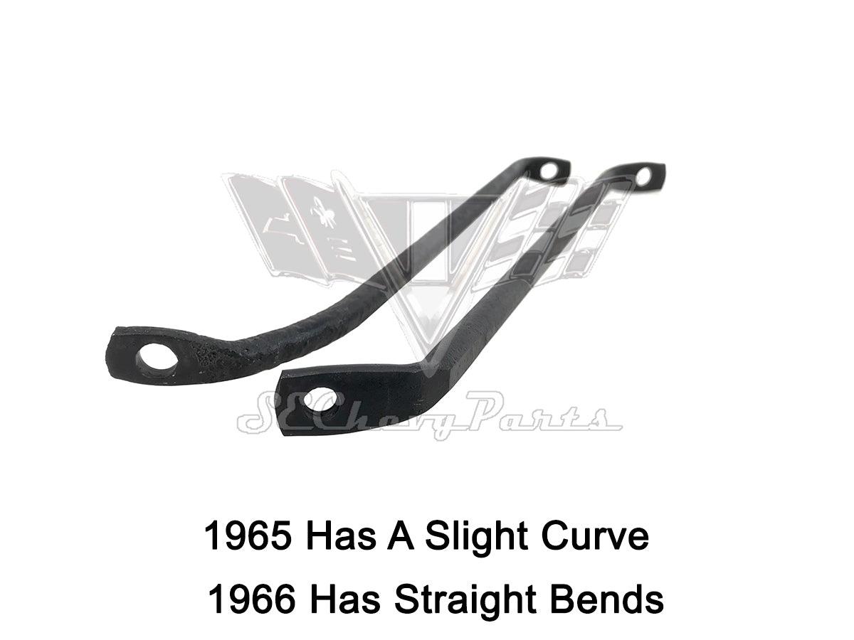 1966 Chevy Impala Front Fender Support Rod PAIR PRIMED