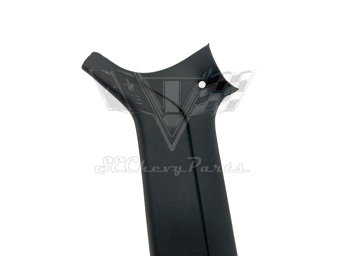 1965-1967 Chevy Bel Air Sedan Inner Windshield A-Pillar Garnish Molding Trim LEFT PRIMED