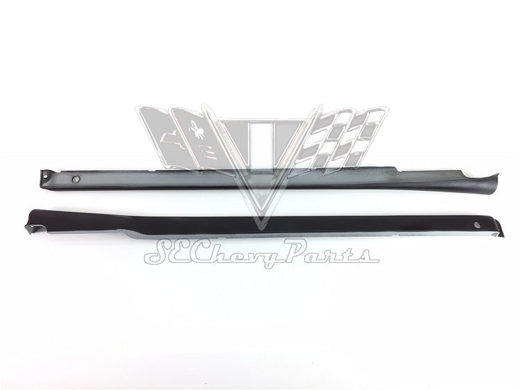 1955-1956 Chevy 2-Door Hardtop Inner Door Garnish Molding PAIR OEM