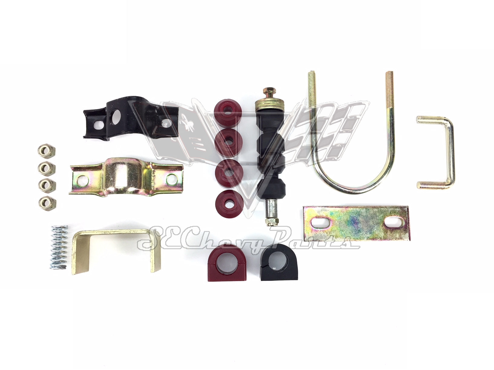 1955-1957 Chevy Non-Wagon Rear Sway Bar 7/8 in. Urethane Bushings