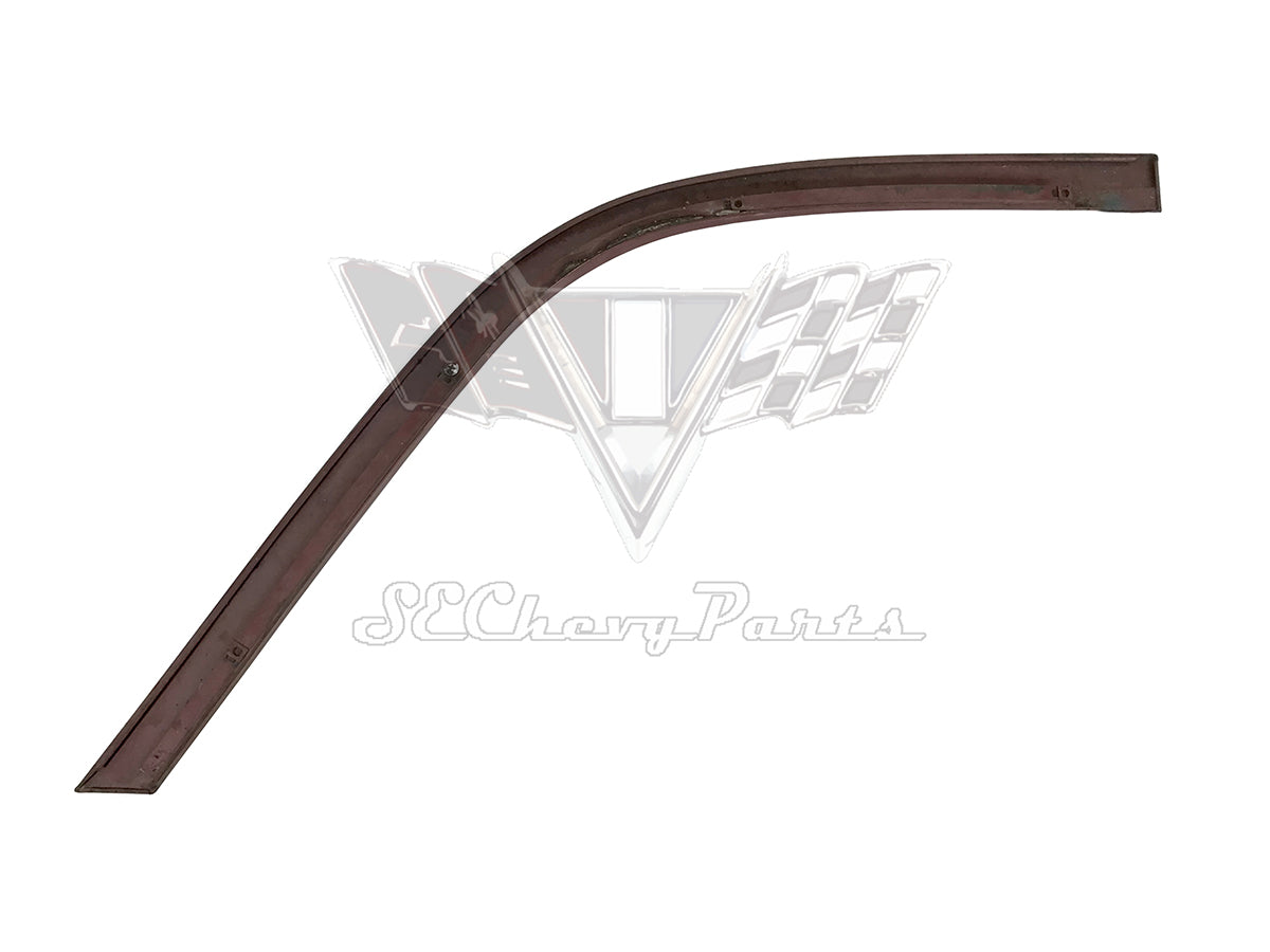 1961-1964 Chevy Bel Air 2-Door Sedan Quarter Window Upper Garnish Molding LEFT