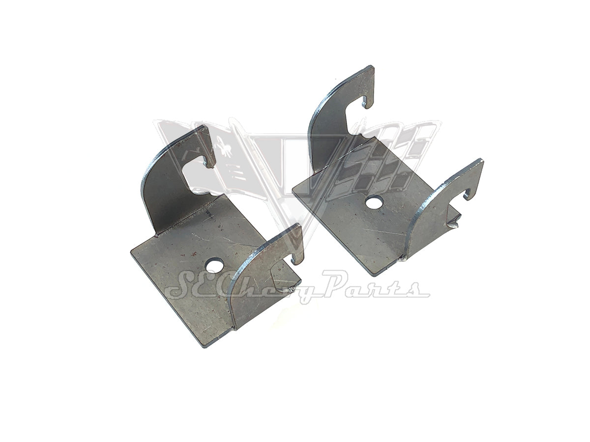 1961-1964 Chevy Impala 2 Door Hardtop Rear Back Seat Floor Mounting Bracket PAIR