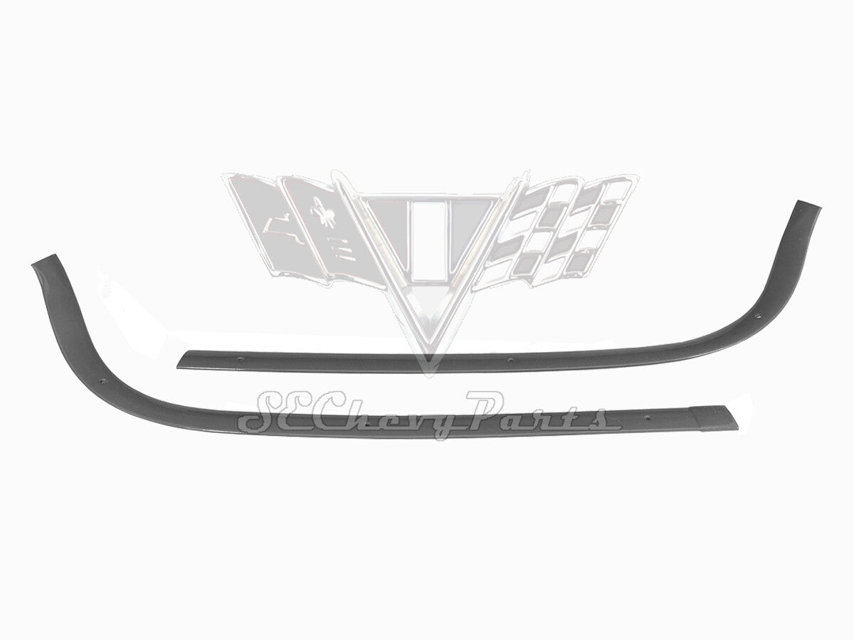 1961 Chevy Bel Air Sedan Upper Backglass Garnish Molding PAIR USED
