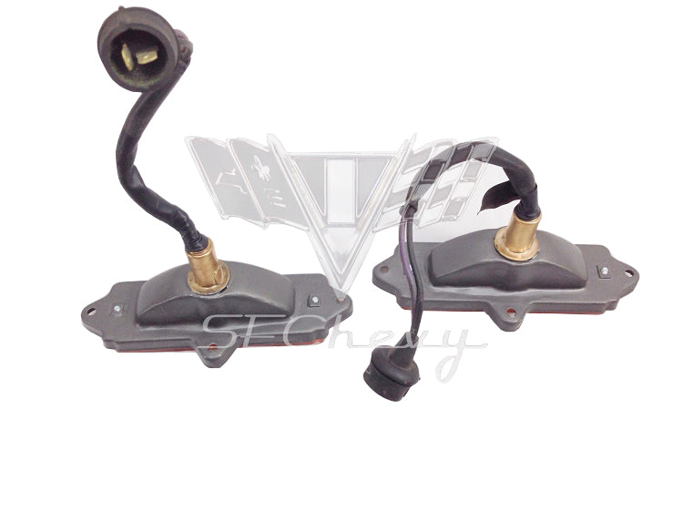 1965 Chevy Impala OEM Parking Light Housing Assemblies, Pair RESTORED