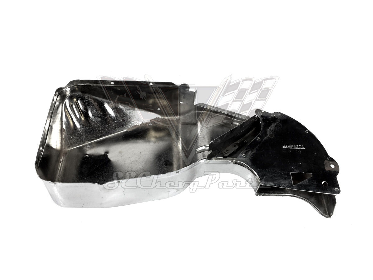 1955-1956 Chevy Bel Air Deluxe Heater Core Box Cover CHROMED USED