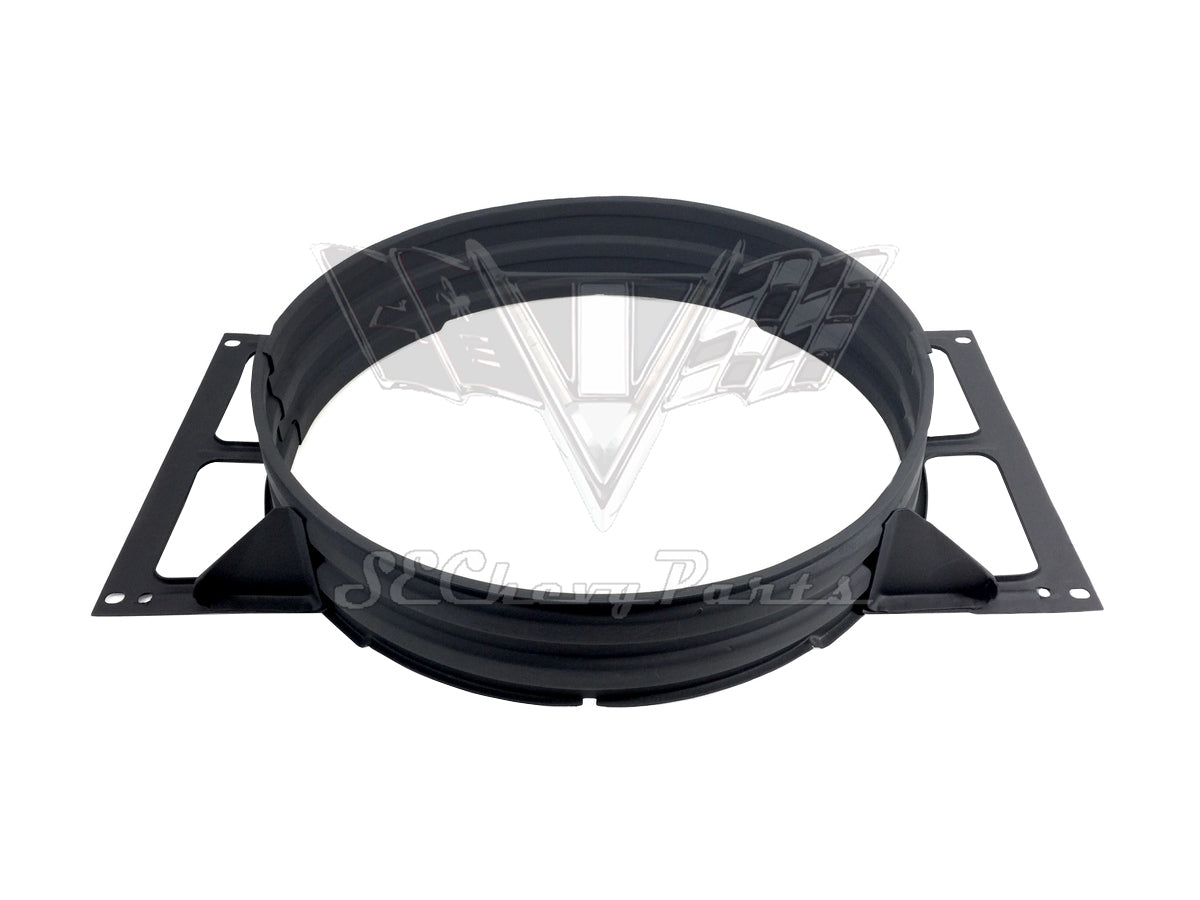 1965-1967 Chevy Impala Small Block V8 A/C Radiator Fan Shroud PRIMED