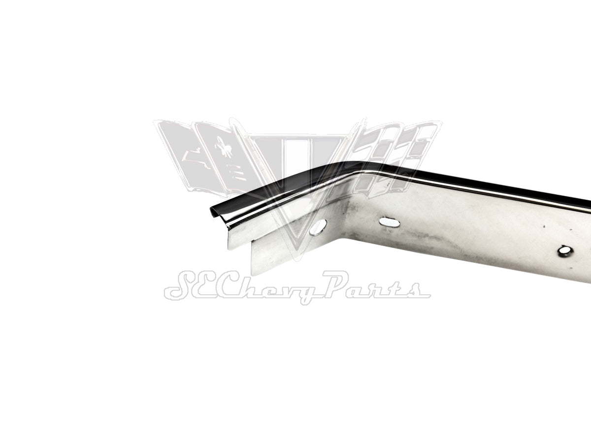 1965 Chevy Impala 2-Door Hardtop A-Pillar Drip Rail Molding Trim RIGHT SHOW
