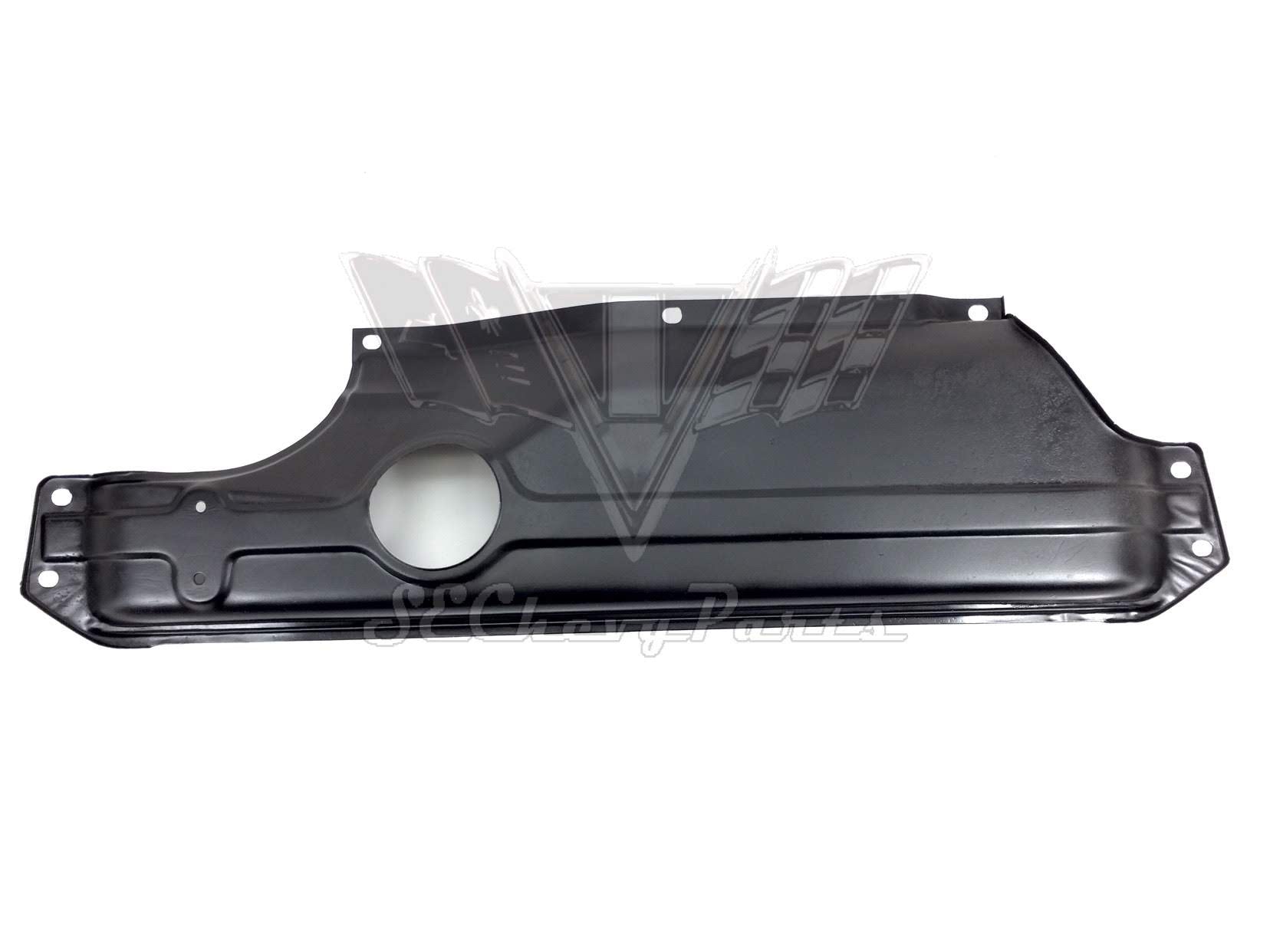 1958 Chevy Impala OEM V8 6cyl Front Splash Pan Shield