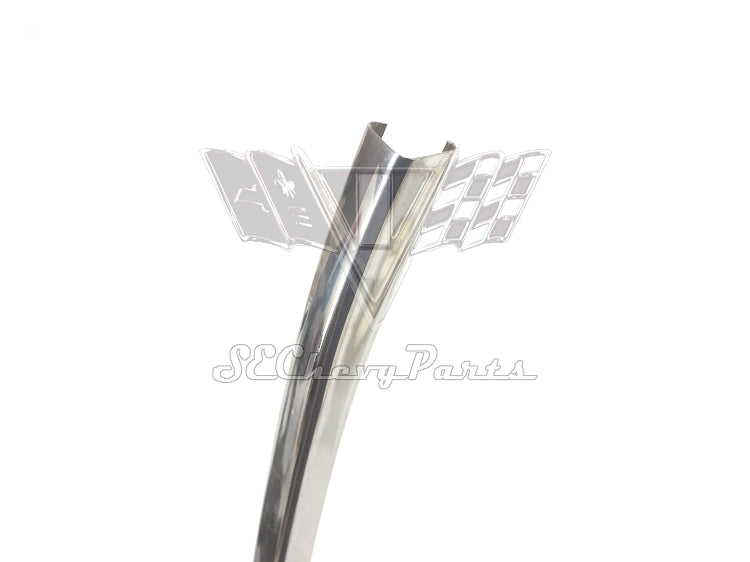 1963-1964 Chevy LEFT Sedan Vent Window Door Drip Rail Molding Trim USED