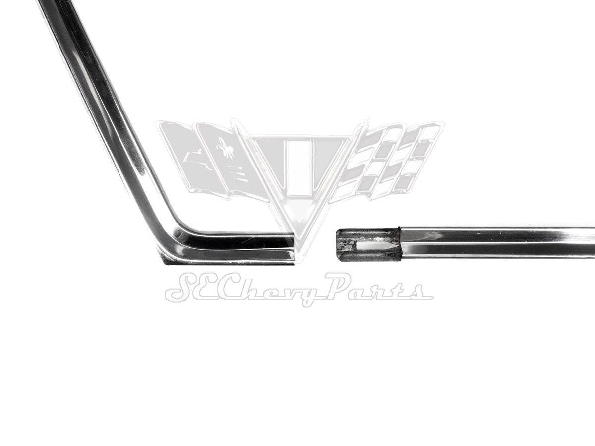 1960 Chevy Impala 2-Door Hardtop Quarter Window Panel Stainless Molding Trim LH