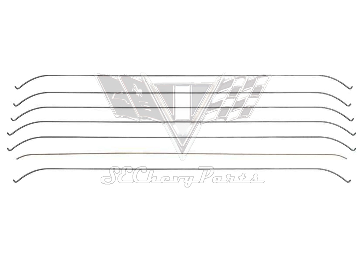 1958 Chevy Impala 2-Door Hardtop Headliner Bow Retaining Rods SET OEM ...