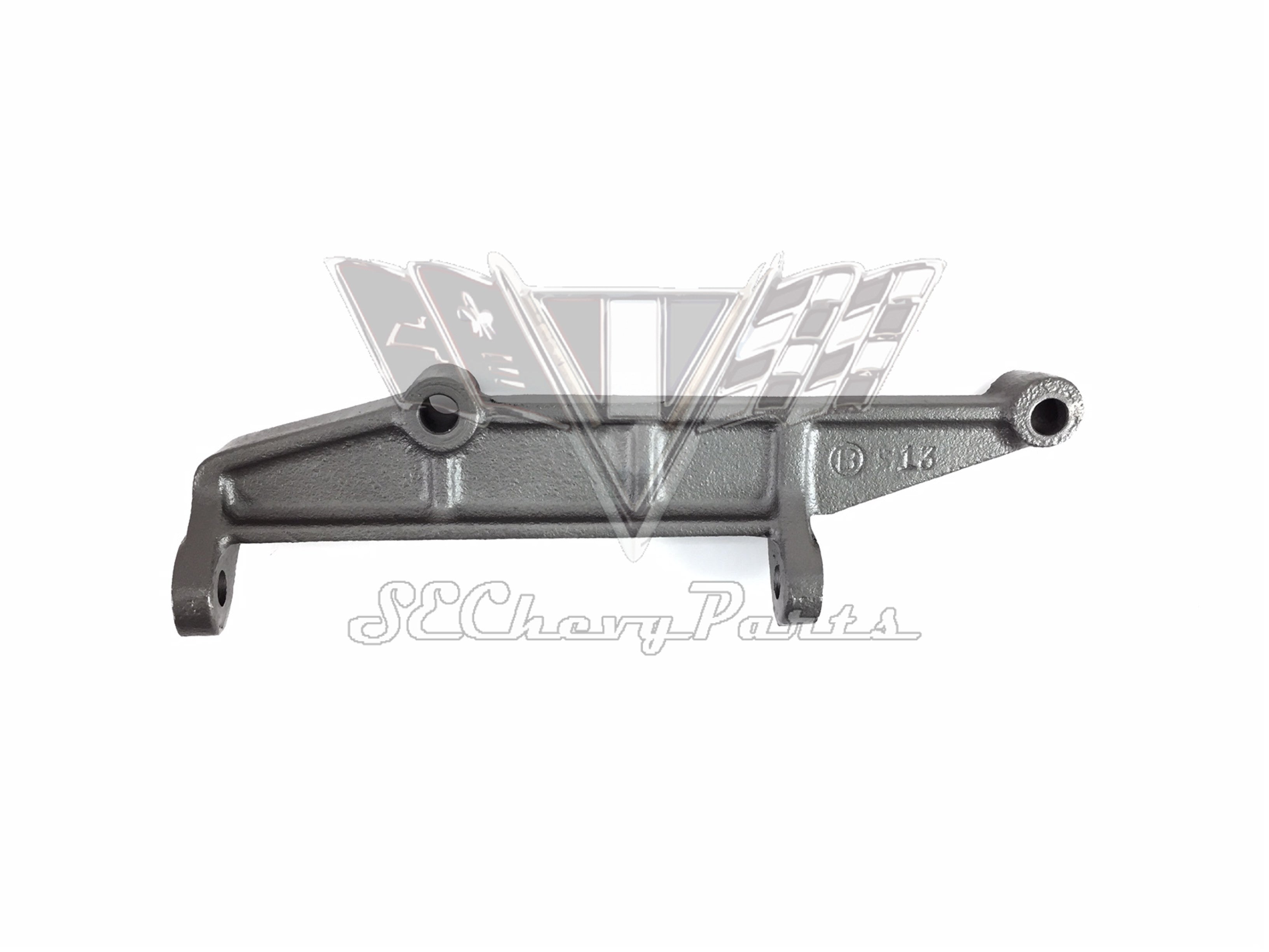 1964-1965 Chevy Chevelle V8 Air Conditioning Compressor Rear Side Lower Support Bracket OEM #3841696