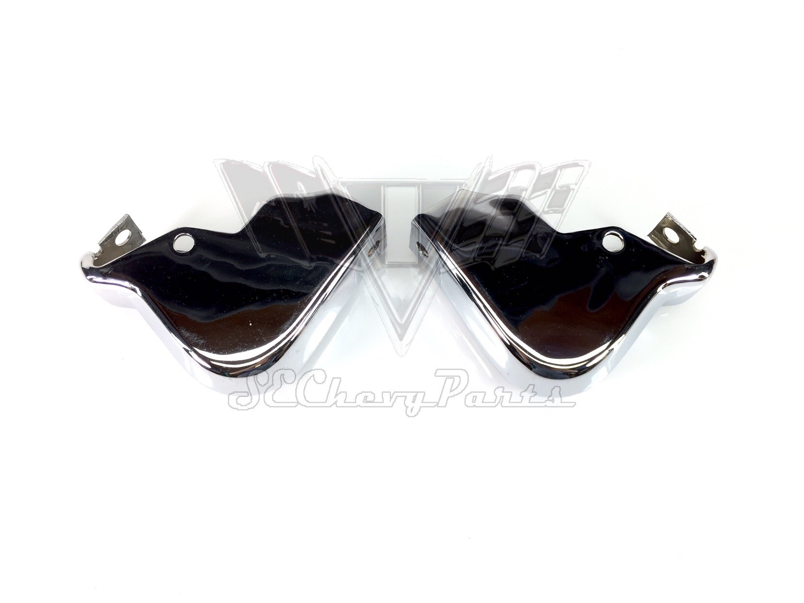 1961 Chevy Wagon Rear Accessory Bumper Guards OEM RESTORED PAIR