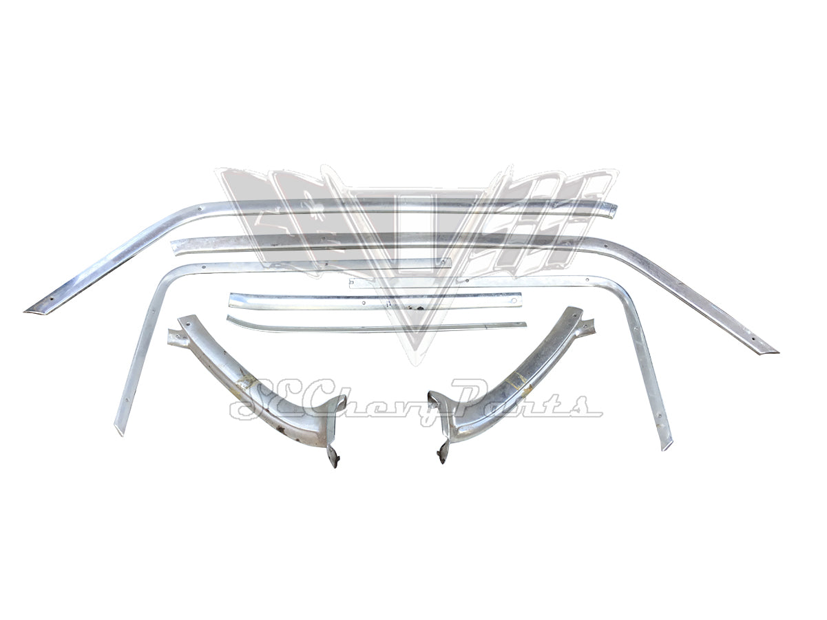 1962 Chevy Impala 2Door Hardtop Interior Headliner Molding Trim Set U