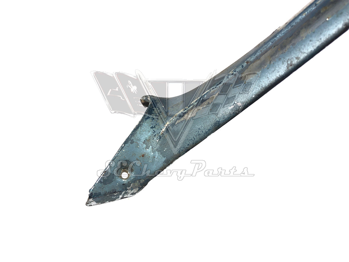 1965-1967 Chevy Impala Convertible Windshield Inner A-Pillar Garnish Molding Trim LEFT USED