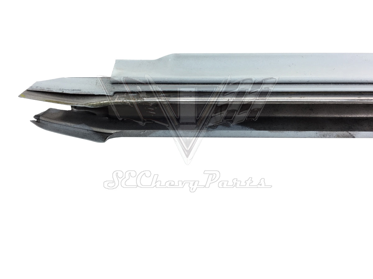 1962 Chevy Belair Bubbletop RIGHT Quarter Window Upper Weatherstrip Molding OEM